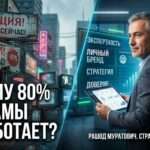 График падения эффективности интернет-рекламы и слива маркетингового бюджета