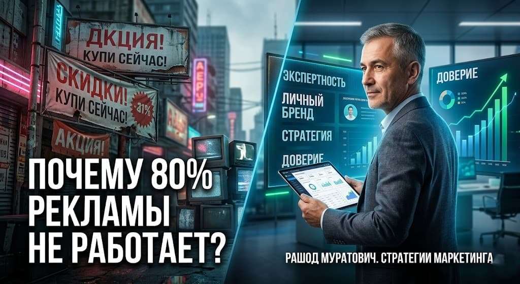 График падения эффективности интернет-рекламы и слива маркетингового бюджета