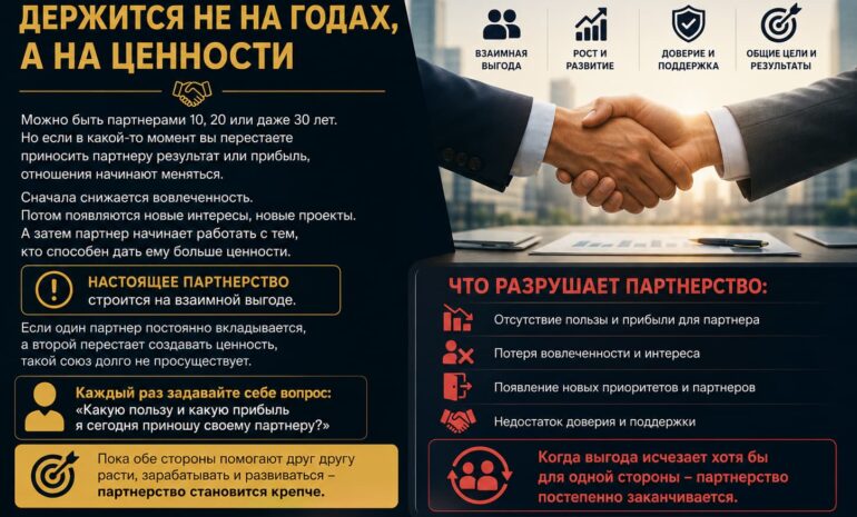 партнерство в бизнесе и почему оно заканчивается