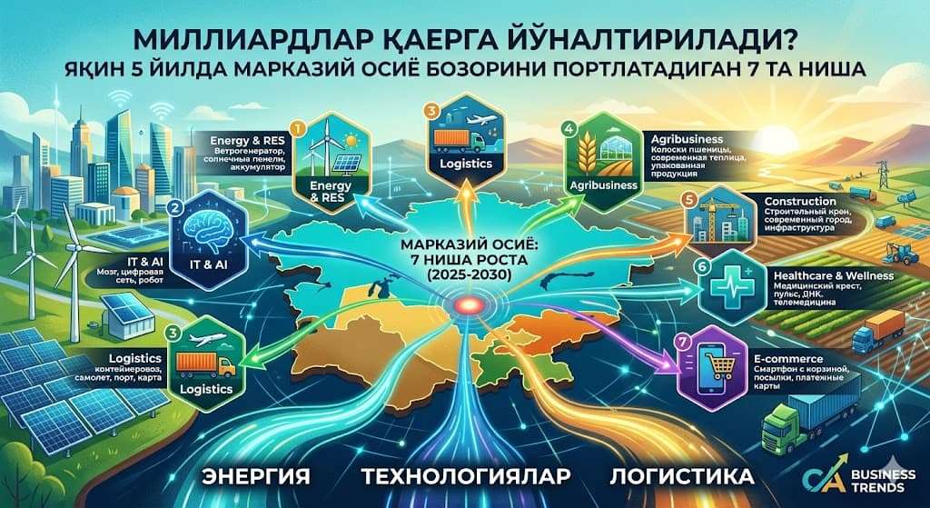марказий осиёдаги бизнес