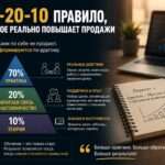 Модель 70-20-10 для развития отдела продаж: практика, наставничество и обучение для роста результатов компании.
