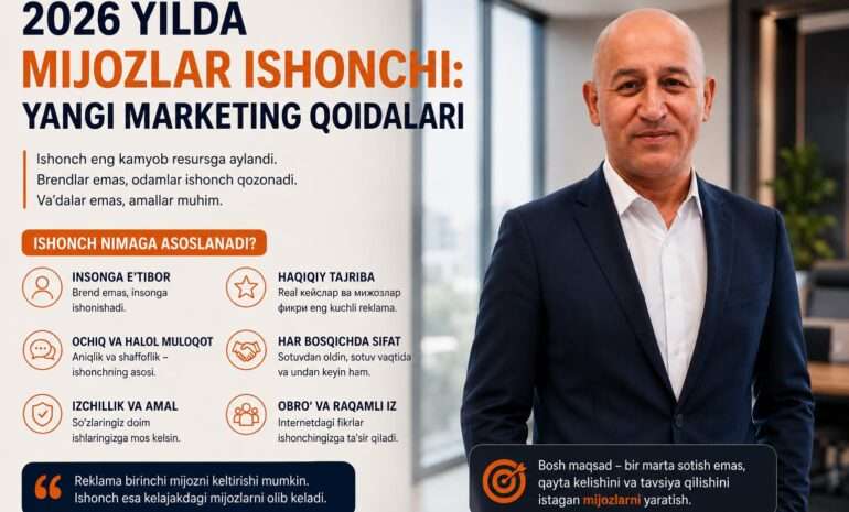 2026-yilda mijozlar ishonchi qanday o‘zgardi?