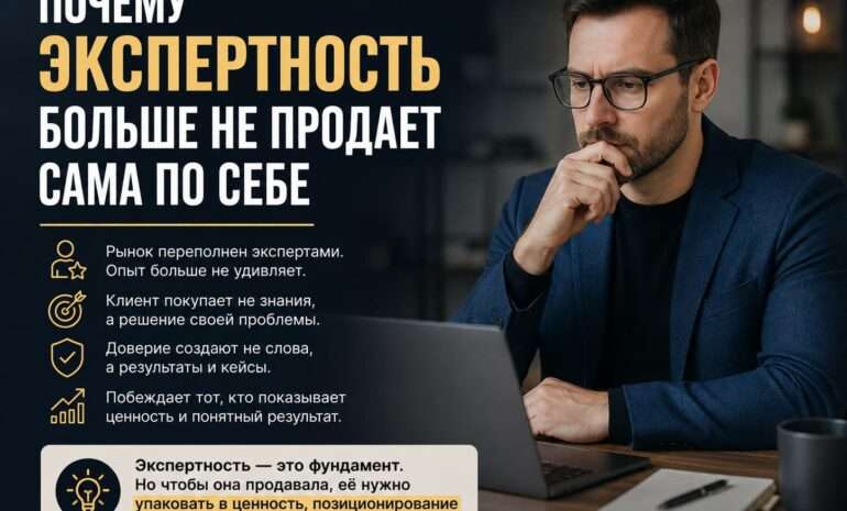 Экспертность больше не продаёт сама по себе