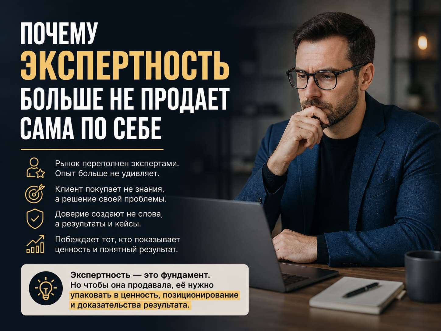 Экспертность больше не продаёт сама по себе
