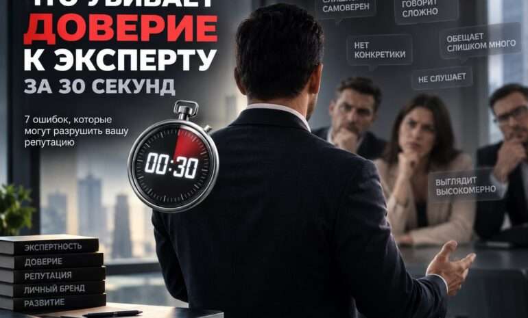 Что убивает доверие к эксперту за 30 секунд